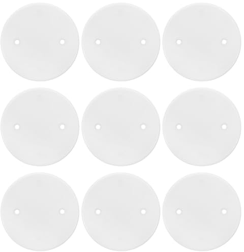 GLEAVI Tapa de Enchufe Octogonal de PP Resistente al Fuego y Arañazos 30 Piezas para Caja de Cubierta de Techo Placa Blanca Lisa para Protección y Decoración el Hogar