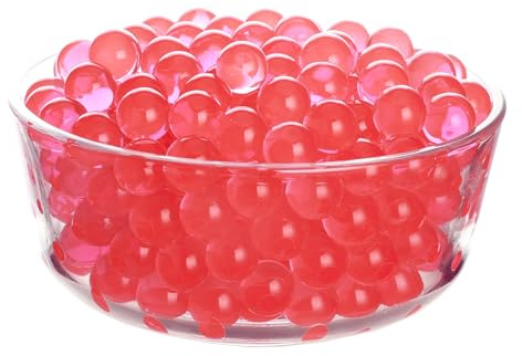 Wasserperlen für Deko Vase – 50g 6.000 Stücke Water Beads (Rot) | für Schwimmende Kerzen Perlen Pflanzen Blumen in Vasen Hochzeits-Mittelstück Vasenfüller