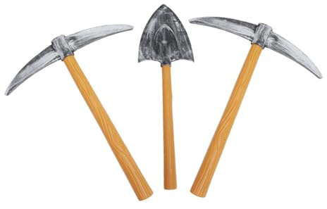 VERDANVERSE Set 1 Piccone e Pala in Plastica Morbida per Cosplay e Spettacoli Teatrali, Design Unico Compatto e Versatile, Accessorio per Feste di Carnevale