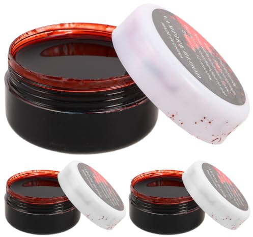 Alasum 3 Piezas Sangre y Halloween Apariencia Lavable Falsa Realista para Fácil Aplicación Accesorios de Maquillaje Teatral y Decoraciones Fiesta