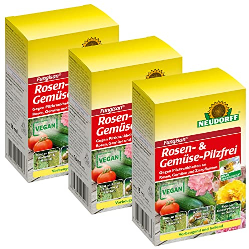 3 x 16 ml Neudorff Fungisan Rosen- und Gemüse-Pilzfrei