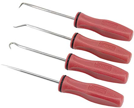 Genius Tools PK-AHP4 4 Piece Miniature Picks Set