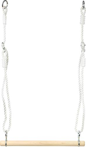 small foot Holztrapez aus Holz, mit längenverstellbaren Seilen, auch als Turnstange oder Schaukel, In- & Outdoor, 11586, Breit