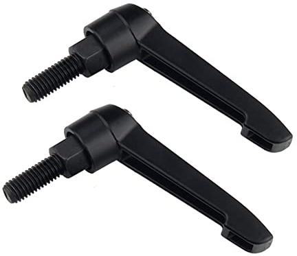 ANSIEDIO Klemmhebel Griff M12 Außengewinde Verstellbarer Griff Maschinengriffe Schrauben M12*40mm (2Stk)