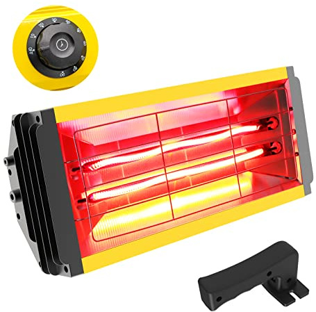 DATOUBOSS 2 000 W handhållen färgtork, infraröd, 230 V, infraröd lacklampa, lämplig för bilmålning, plåtfärg, partiell torkning av möbler