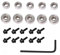 Set di 10 cuscinetti a sfera di ricambio per punte di fresa, kit di accessori di riparazione