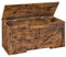 HOOBRO Caja de Juguetes, Banco de Almacenamiento, Taburete de Almacenamiento con Mecanismo de Bloqueo, Robusto, Armario de Madera, Fácil de Montar, Crudo EBF772CW01
