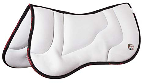 PIONEER Sattelunterlage für Pferde aus Mikrofaser und Memory Foam für das Reiten, Pferdezubehör mit Stoßabsorptionstechnologie, ideal für Springreiten und Dressur - Braun