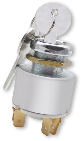 DIYoung Interruttore di Accensione 12V, Controllo Interruttore di Avviamento, Universale a 5 Posizioni, Interruttore di Controllo Accensione per Auto, Moto, Trattori e Barche