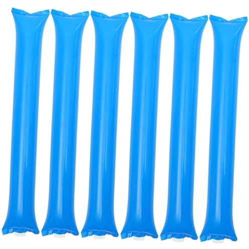 Happyyami 40pcs Inflatable Cheer Sticks for Sports Events Festivals Parties for Team Spirit Lightweight Portable Pe Material Cheering Sticks