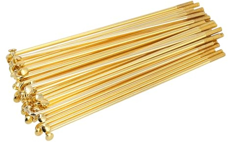 Set: spokes without nipple, gold, 143.5mm, M3.5 (16 inch/drum brake)