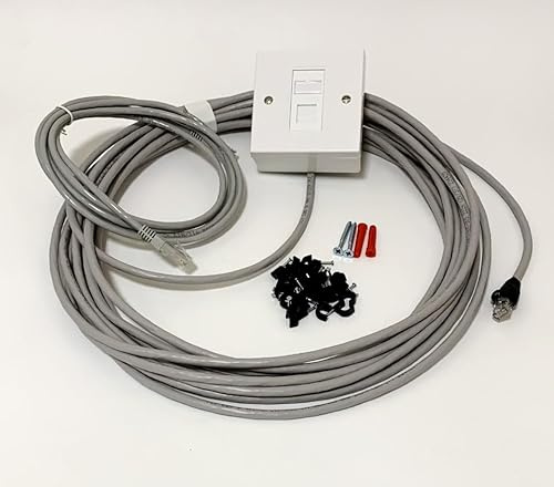 Data4u 25m Cat6 Internal Indoor Ethernet Cable Network RJ45 Cat 6 Extension Kit - 100% Copper Cable