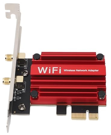 Scheda WiFi PCIe, Scheda di Rete Wireless a Tripla Banda Scheda WiFi 6 con Bluetooth 5.3, Crittografia WPA3, per Windows 10 11