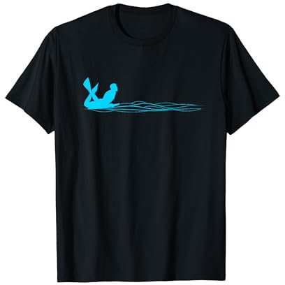 Minimalistisch Bodyboard Grafik T-Shirt