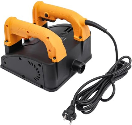 Cepilladora eléctrica de pared de 1200 W, fresadora portátil de pared, fresadora de ranurado, fresadora de hormigón, fresadora de limpieza con cable (7 kg)