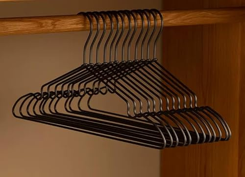 20-teiliges Set von High-End Titangrau Aluminium Aufhängern, 41cm Ultra Glatte Aufhänger, langlebige Metallaufhänger, Aluminiumlegierungsaufhänger, Kleidungsständer