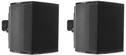 EUGOOCX Wandhalterungen für Bose Virtually Invisible 300 Wireless Surround Lautsprecher, Schwarz, 2 Stück
