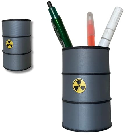 Drum Barrel Pen Holder – 3D Printed, Durable PLA, Unique Industrial Design Desk Organizer for Office & Home – Eco-Friendly, Multifunctional Storage Solution