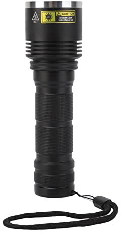 Enlybee - Linterna con filtro de color negro LED UV de 15 W, 365 nm, detector de orina para mascotas, resina endurecida, inspección de billetes de banco, resistente a los golpes y resistente,