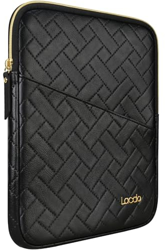 Lacdo Custodia Protettiva Borsa Tablet per 11 iPad A16, 11 iPad Air M4 M3 M2, 11 iPad Pro M5 M4, 10.9 10.2 ipad, 11 iPad Pro, 10.9 iPad Air 5 4, 10.5 iPad pro, Galaxy Tab A9+, Nero Elegante