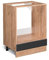 Modern Design Kitchen Cabinet 60cm without Worktop Anthracite High Gloss/Golden Oak Oven Housing Included