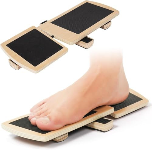 Wooden Balance Board Adult, Single Leg Foot Exerciser,Ankle Strength Balance Training Equipment,Balance Trainer Ankle Stretching Posture Correction,Joint Pain Prevention