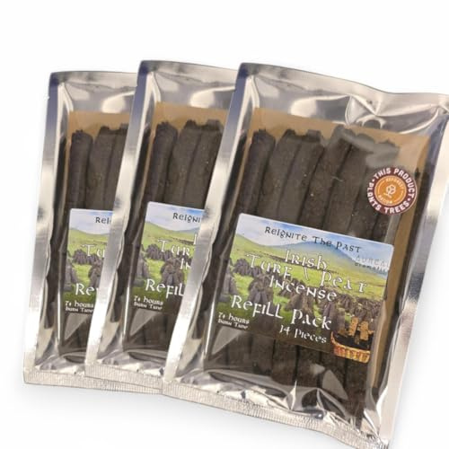 Irish Turf/Peat Incense Refill x3 Pack - 21 Hours of The Smell of Irish History