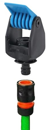 Beach Stone Universal Tap Connector Adapter Mixer Kitchen Garden Hose Pipe Joiner Fitting Kitchen tap Adaptor to Link Garden/Outdoor Hose with Universal Hose Connector to Angled Kitchen tap (Blue)