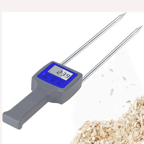 MObyat Misuratore umidità Fieno Portatile, Tester Misuratore umidità Display LCD, Misurazione Rapida/Dati Stabili/Spegnimento Automatico, per Orzo, Mais, Fieno, Avena, Colza, Riso Integrale, Sorgo