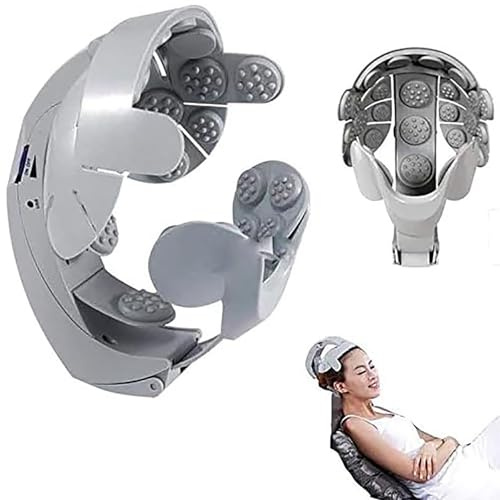 Vexorium Wireless Neck Massager, Household Scalp Massager, Brain Eye Neck Acupressure Massage, Adjustable, User-friendly Design for Head Stress Relief and Promoting Blood Circulation