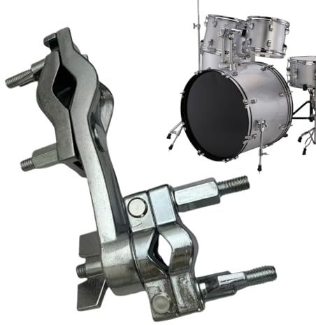 Soporte Para Tambor,Soporte Abrazadera Para Atril De Batería | Accesorio Musical Estable y Compacto, de Fijación Ajustable para Campanas y Percusión, Hombre Mujer