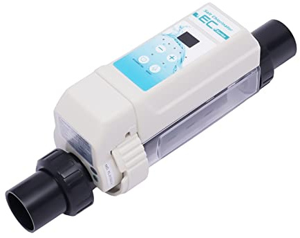 Generatore di clorinatore di sale per piscina acqua salata clorinatore per disinfettante piscina con elettrolisi sale, generatore di sale trasparente, sistema di acqua salata fino a 8G/H 50M³