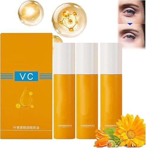 VC Lot de 3 sérums anti-rides pour les yeux Ruy Eye Oil Vc, sérum pour les yeux V-C Roller Ball pour améliorer les cernes, les cernes et la lutéine pour les yeux S-erum, sérum anti-âge pour les poches