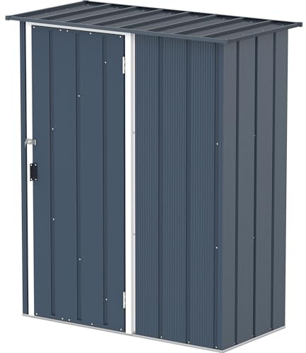 Duramax Easy-Store Abri de Jardin en métal 5 x 2 (1,08 m²), Armoire de Rangement d'extérieur verrouillable, Armoire de Rangement d'extérieur en métal résistant aux intempéries et sans Entretien