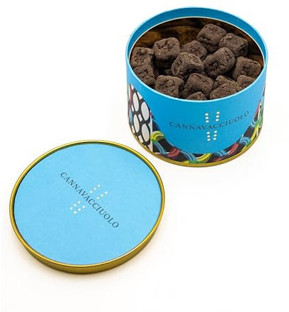 Cannavacciuolo | Dragées alle Gelée Artigianali con Cuore di Lampone, Albicocca e Bergamotto, Avvolti da Cioccolato Fondente con Note Speziate di Cardamomo e Fave Tonka, 270g