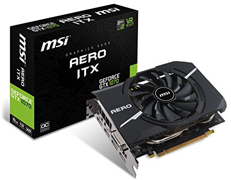 MSI GEFORCE GTX 1070 AERO ITX 8G OC 8 GB Graphics Card - Black
