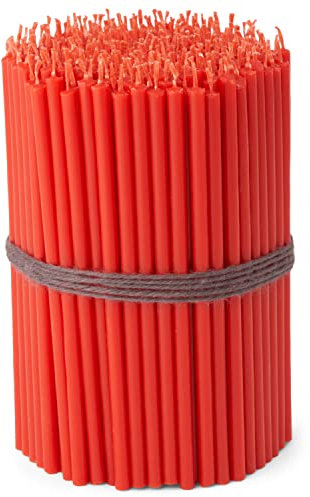 NKlaus 1000g (ca. 250 St.) Altarkerzen Ritualkerzen L: 16cm. Altarkerzen rot Nr.100 36253