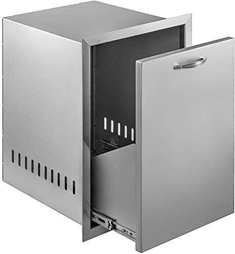 VEVOR Cassetto per Bombola di Gas, 16 x 22 x 16 Pollici 20,93 kg Gas Cassettiera da Cucina Impermeabile con Guida Scorrevole Inferiore, Cassonetto Incorporato in Acciaio Inox per Le Cucine all'Aperto