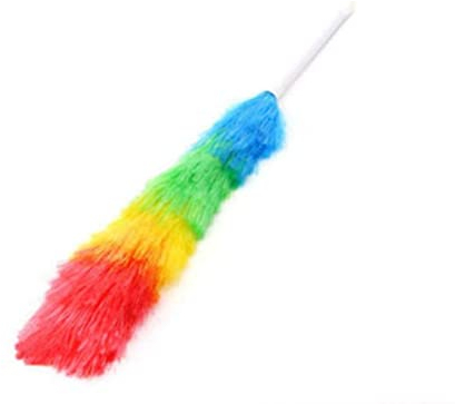TOSSPER Long Feather Duster Colorful Anti Static Cleaning Brush Household Cleaner with Telescopic Handle for Office Home Car