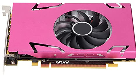 Carte Graphique 4G 128 Bits GDDR5, 6 Mini DisplayPort, PCI-Express 3.0 X 16,4K/2K/1080P, R7 350-4G 6Mini DP GA Rose Six écrans Carte Graphique à Fente Unique pour Système