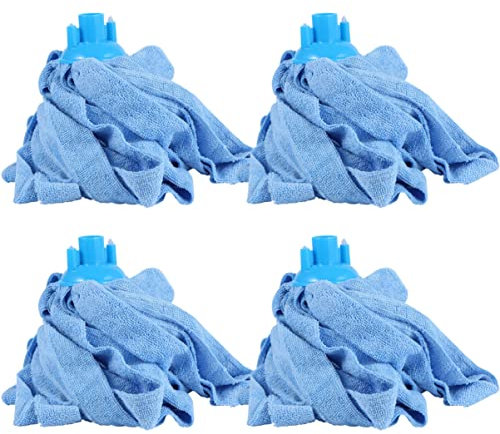 POPETPOP 4 Piezas Cabeza De Trapeador De Tubo De Microfibra Trapeador De Microfibra Cabeza De Recarga De Microfibra Cabeza De Trapeador De Forma Redonda Cabezas De Trapeador Lavable Fregar
