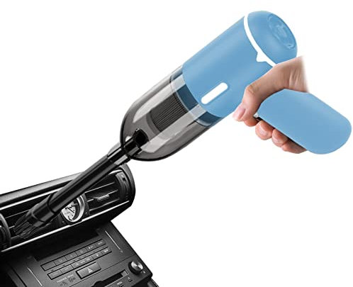 Yeeda Aspirapolvere portatile per auto – Aspirapolvere a mano senza fili – Piccolo kit di pulizia ricaricabile per auto, casa, ufficio, 5000 Pa forte aspirazione