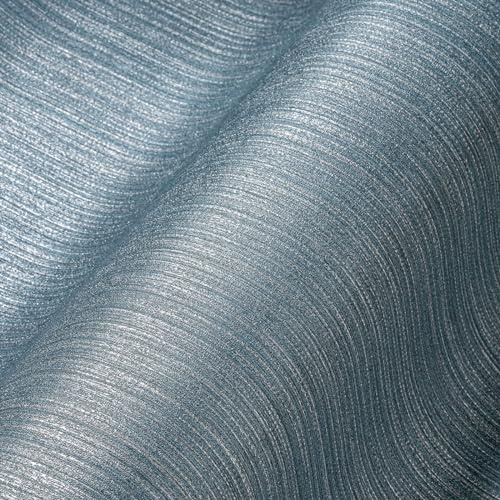 Strukturtapet blå silver A.S. Création THE BOS 388192 fibertapet uni 10,05 m x 0,53 m Made in Germany