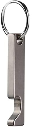 NHDT SW637 Mini porte-clés décapsuleur en titane pour homme, mari, papa, petit ami, fournitures EDC pour voyage en plein air. Poids de seulement 7,9 g