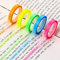 Sliverdew 5 Rollen Highlight Strips Abnehmbare Fluoreszierende Farbige Tags Farbiges Transparentes Klebeband Transparente Notizzettel Textmarker-klebeband Für Lehrer Schüler Klasse Büro (0,6cm X 5m)