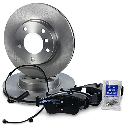 ATEC GERMANY Juego de frenos eje delantero incl. discos de freno Ø 286 mm ventilados + pastillas de freno delanteras Compatible con BMW Serie 3 (E46), Z4 Roadster (E85)
