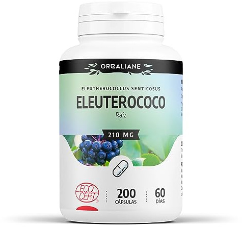 Eleuterococo Orgánico Raíz - Ginseng siberiano - 630 mg/día - Eleutherococcus senticosus - 200 capsulas | Premium, Sin Aditivos & Formato Ahorro