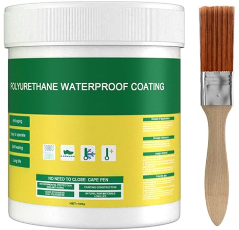 Wasserdicht Beschichtungsmittel, 2024 Neu High End Transparente Wasserdichte Versiegelung, Unsichtbares Wasserdichtes Mittel für Badezimmer Toilette Fliesen Wände Dach (100G - 1 Stück)