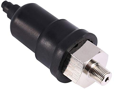 Natudeco QPM11 NO 1/8 Zoll Miniatur-Pneumatik-Druckschalter, pneumatischer Luftkompressorschalter, verstellbarer Druckschalter, Draht, Außengewindedüse
