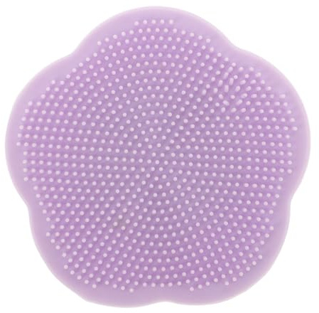 BESTonZON Baby Scalp Brush Silicone Hair Wash Brush with Bow and Flower Design Gentle Cradle Cap Remover Soft Bath Massager for Newborns